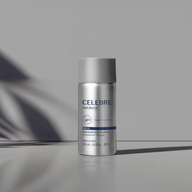Refil Celebre Sua Força Desodorante Colônia Masculino 100ml