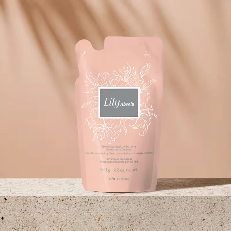 Refil Creme Acetinado Desodorante Hidratante Corporal Lily Absolu 250g