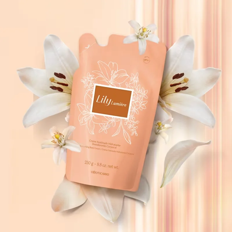 Refil Creme Acetinado Hidratante Desodorante Corporal Lily Lumière 250g