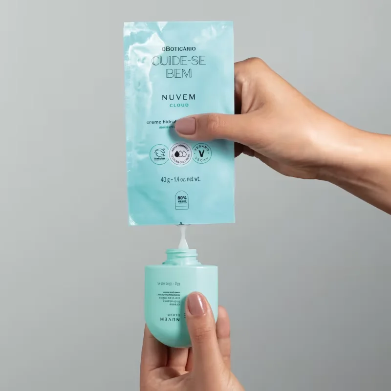 Refil Creme Hidratante para Mãos Cuide-se Bem Nuvem 40g