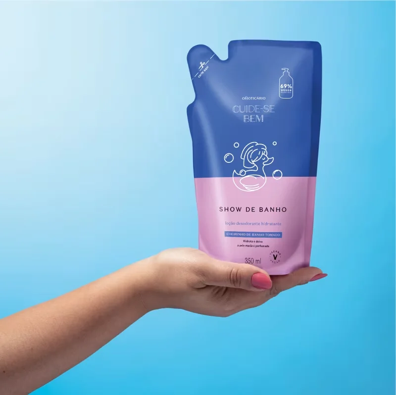 Refil Loção Desodorante Hidratante Corporal Cuide-se Bem Show de Banho 350ml