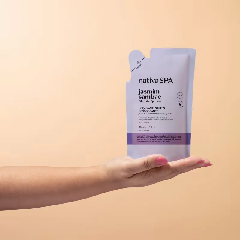 Refil Loção Hidratante Desodorante Corporal Anti-stress Nativa SPA Jasmim Sambac 400ml
