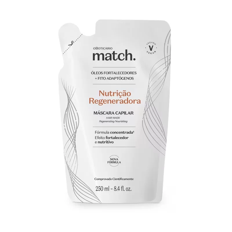 Refil Máscara Capilar Match Nutrição Regeneradora 250ml