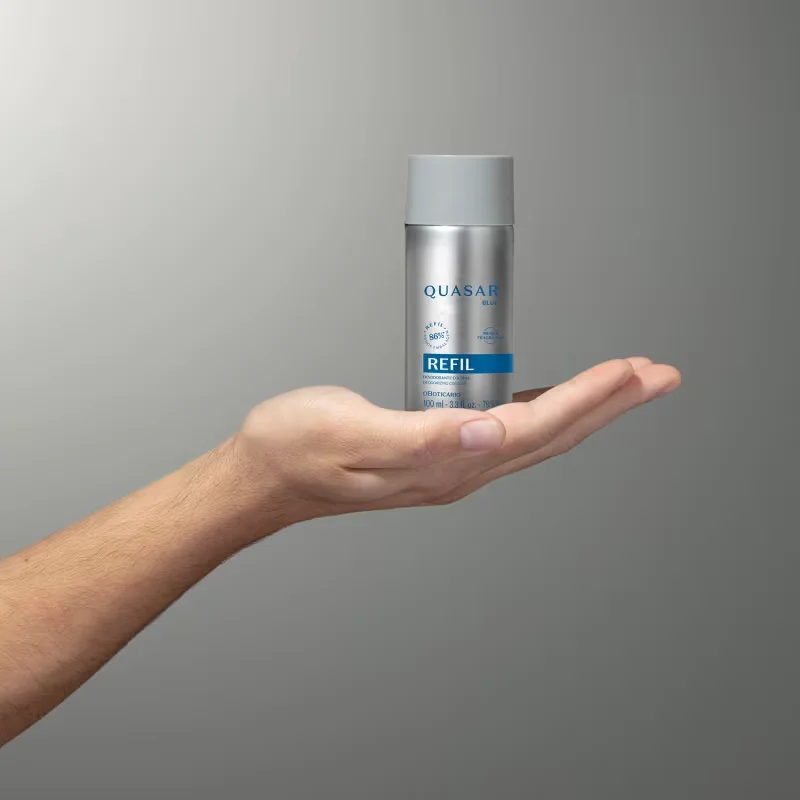 Refil Quasar Blue Desodorante Colônia 100ml