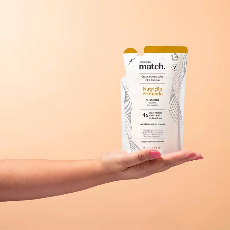 Refil Shampoo Match Nutrição Profunda 250ml