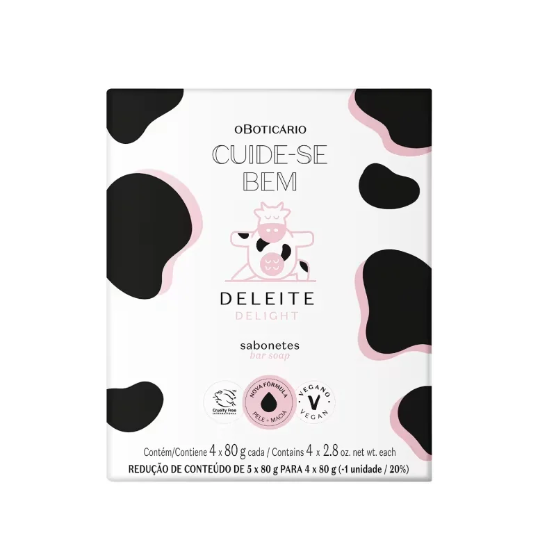 Sabonete Em Barra Cuide-Bem Deleite 4x80g