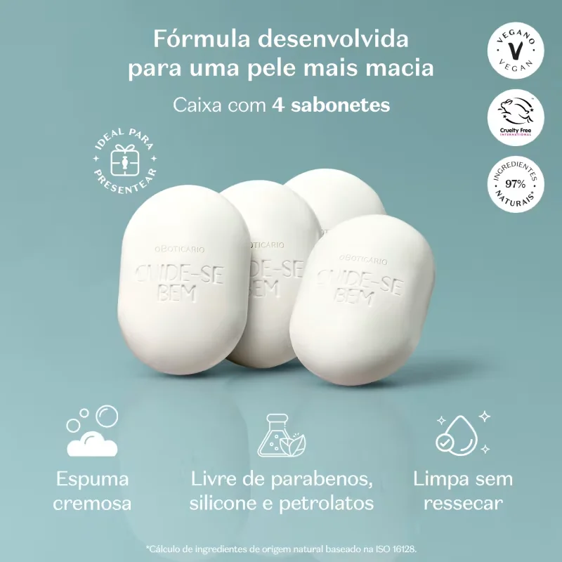 Sabonete Em Barra Cuide-se Bem Nuvem 4x80g