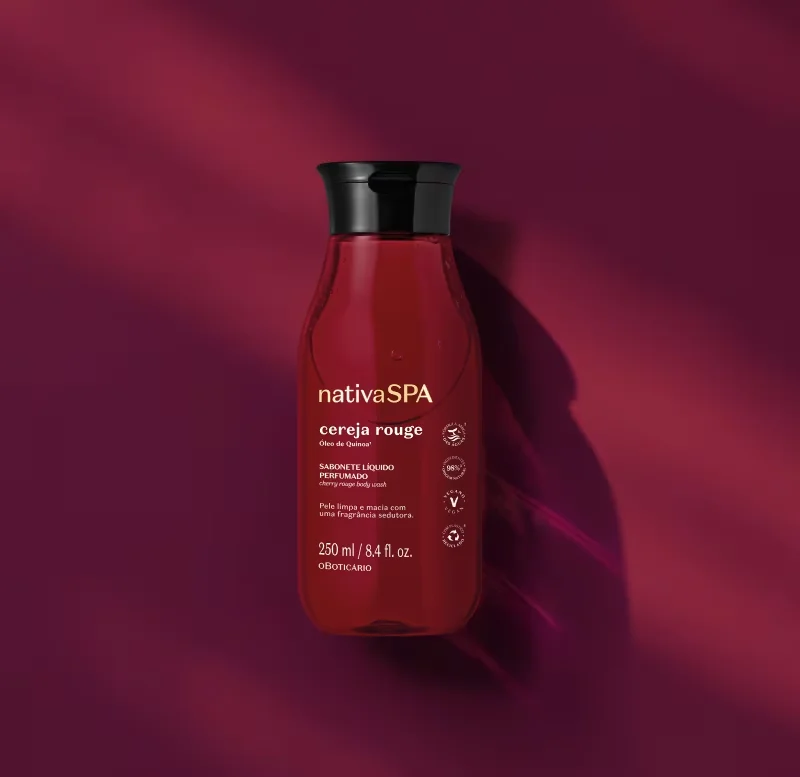 Sabonete Líquido Perfumado Nativa Spa Cereja Rouge 250ml