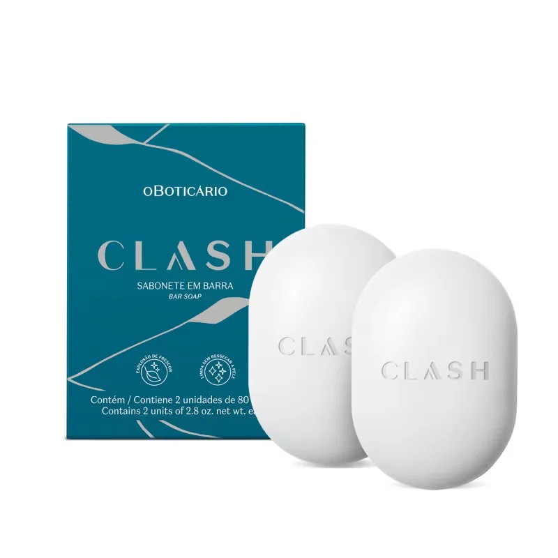 Sabonete em Barra Clash 2x80g