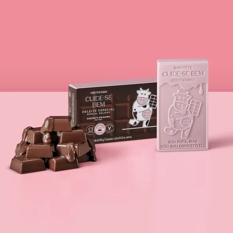 Sabonete em Barra Corporal Cuide-se Bem Deleite Chocolatudo 120g