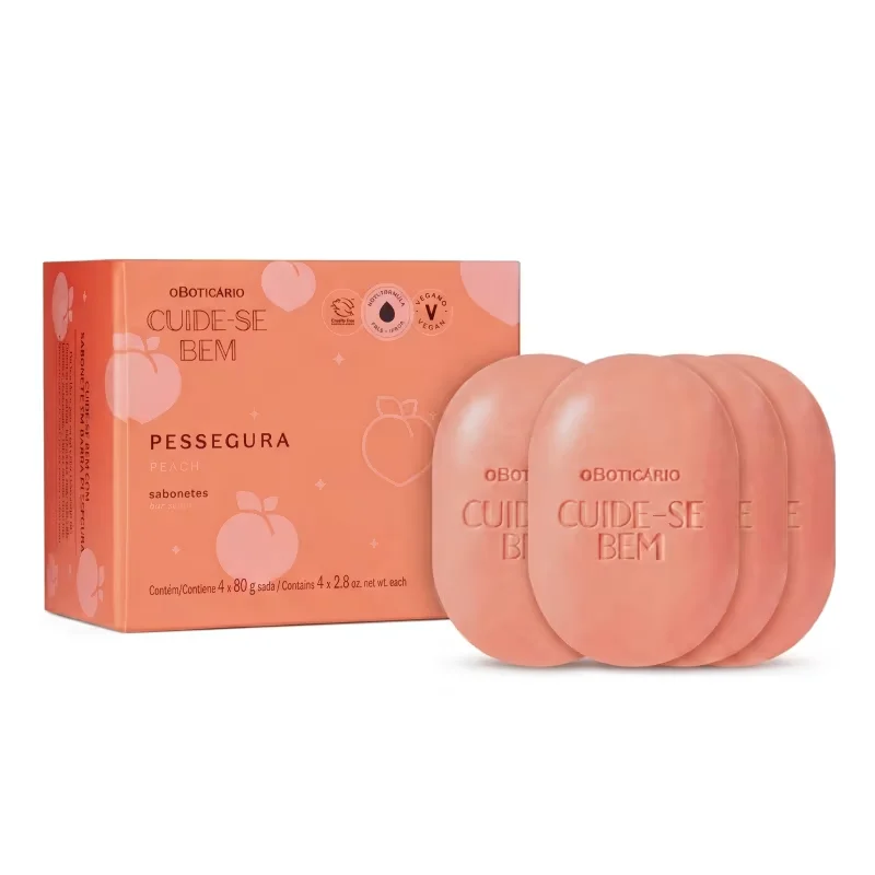 Sabonete em Barra Cuide-Bem Pessegura 4x80g