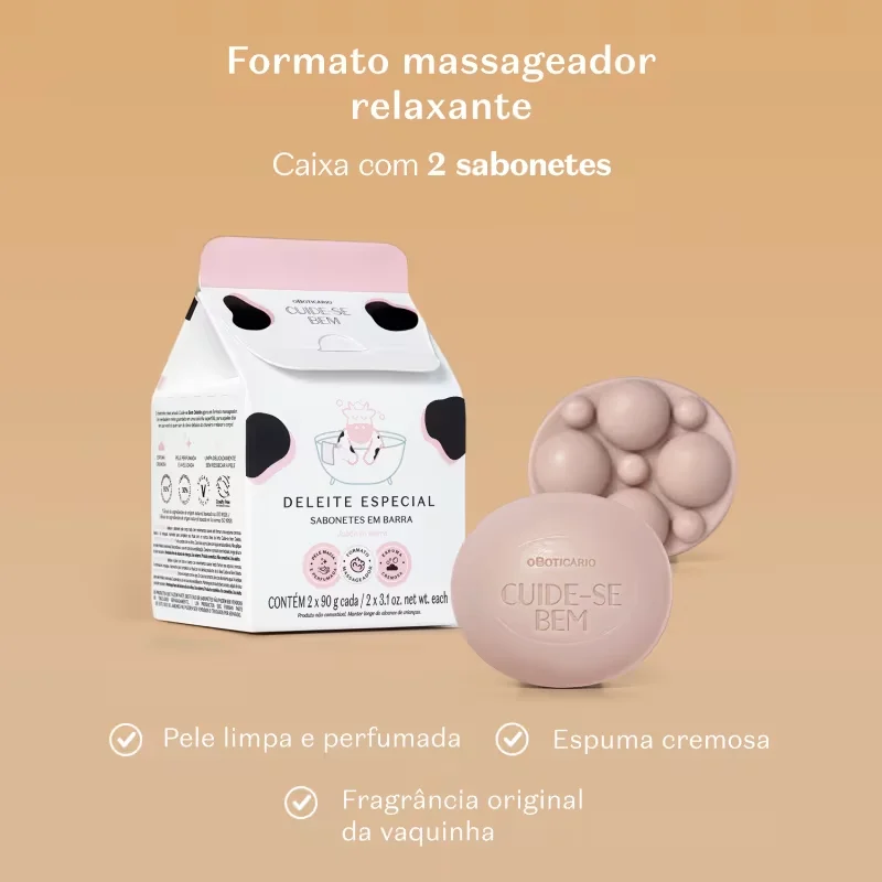 Sabonetes Em Barra Cuide-se Bem Deleite 2x90g