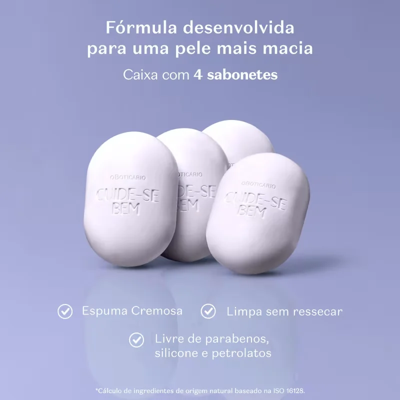 Sabonetes em Barra Cuide-se Boa Noite 4x80g