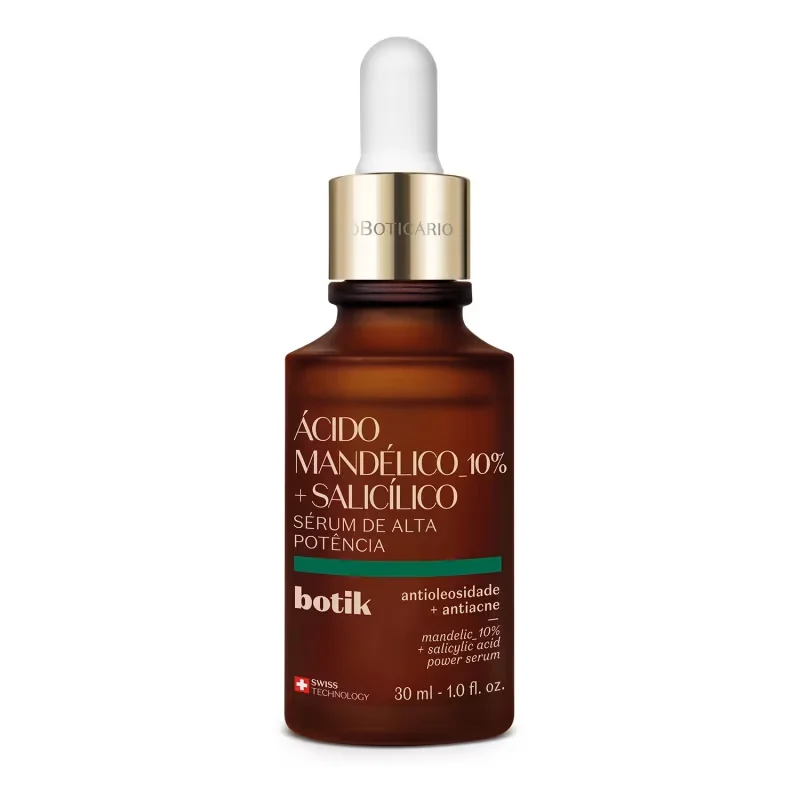 Sérum de Alta Potência Ácido Mandélico 10% + Salicílico Botik 30ml