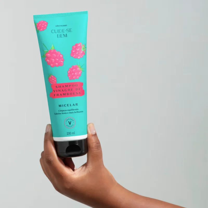 Shampoo Vinagre de Framboesa Cuide-se Bem Feira 230ml
