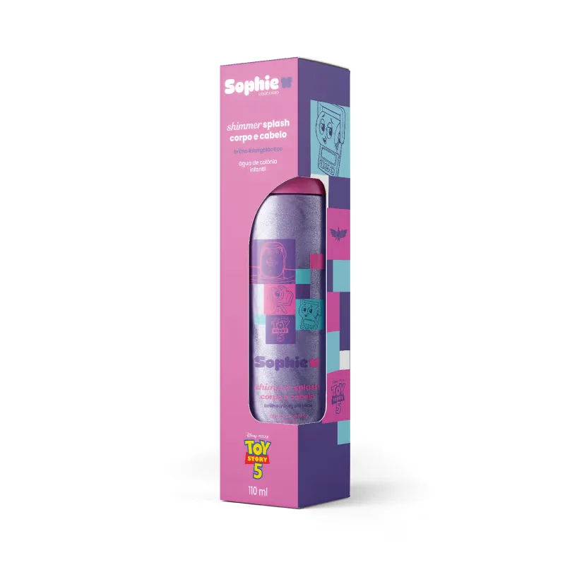 Shimmer Splash Corpo e Cabelo Sophie Toy Story 5 Brilho Intergaláctico 110ml