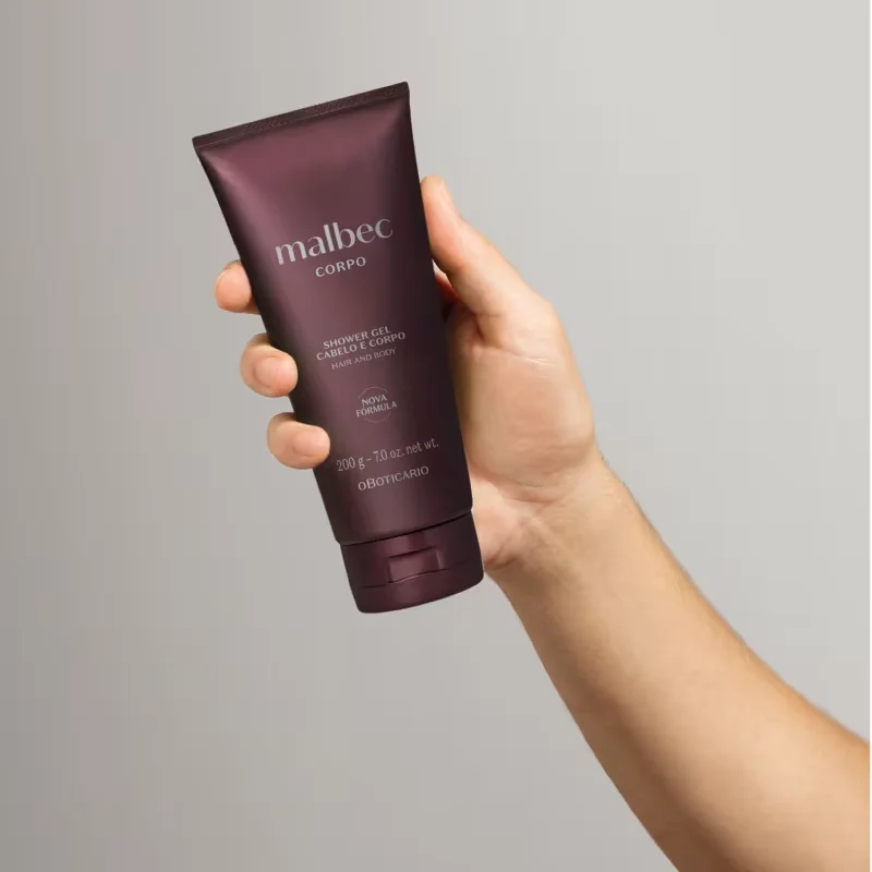 Shower Gel Cabelo e Corpo Malbec 200g