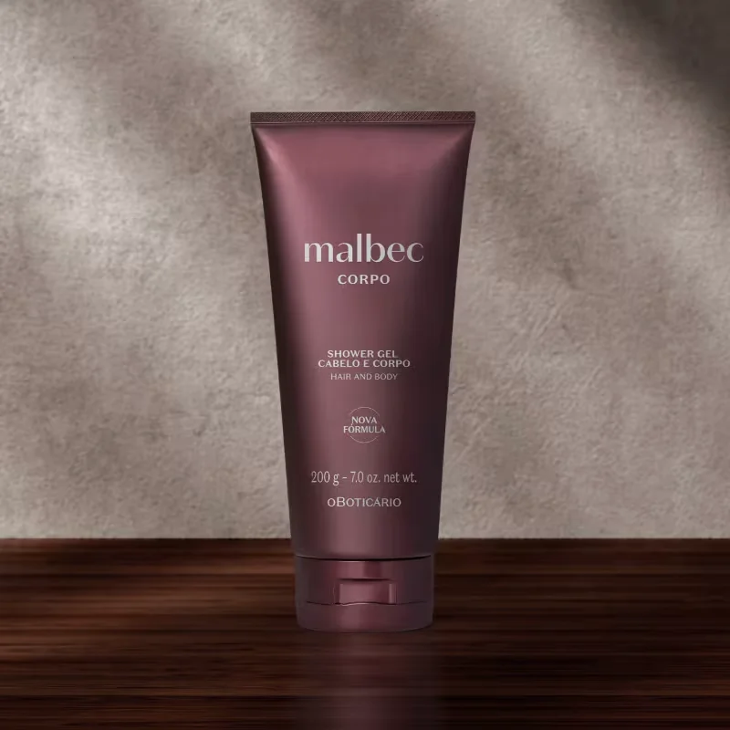 Shower Gel Cabelo e Corpo Malbec 200g
